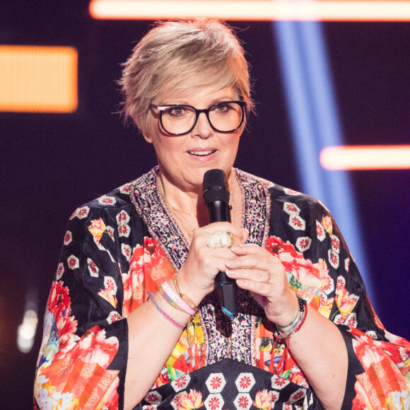 Exclusif - Laurence Boccolini - Émission "Eurovision France, c'est vous qui décidez" sur France 2 en direct du Studio 128 à la Plaine Saint-Denis. © Tizianoda Silva / Pierre Perusseau / Bestimage