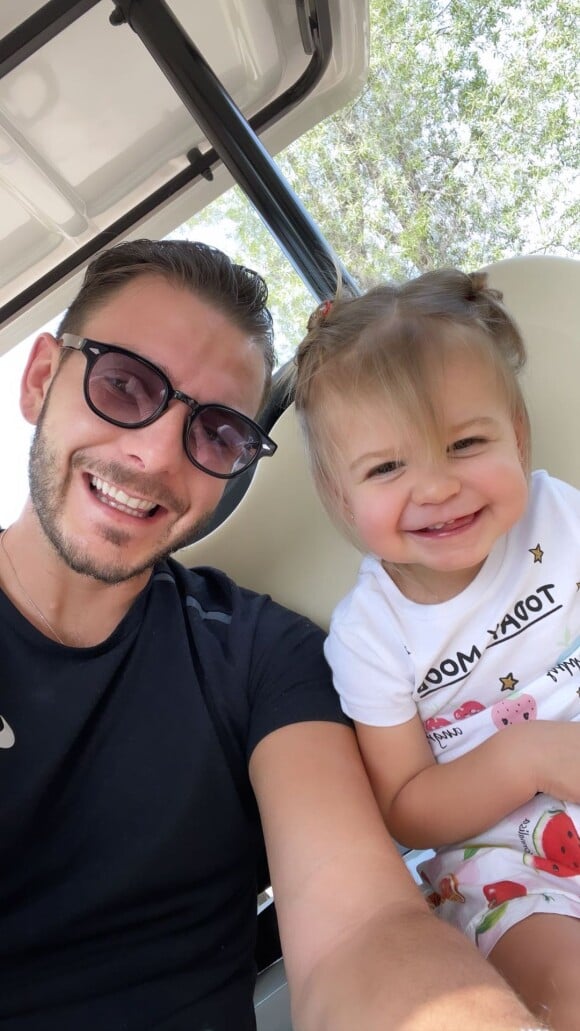 Umberto Torretto et sa fille Mia, bientôt 2 ans.