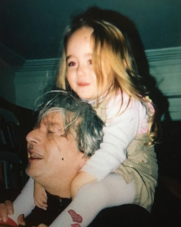 Alain Bashung et sa fille Poppée. Photo publiée le 15 janvier 2021.