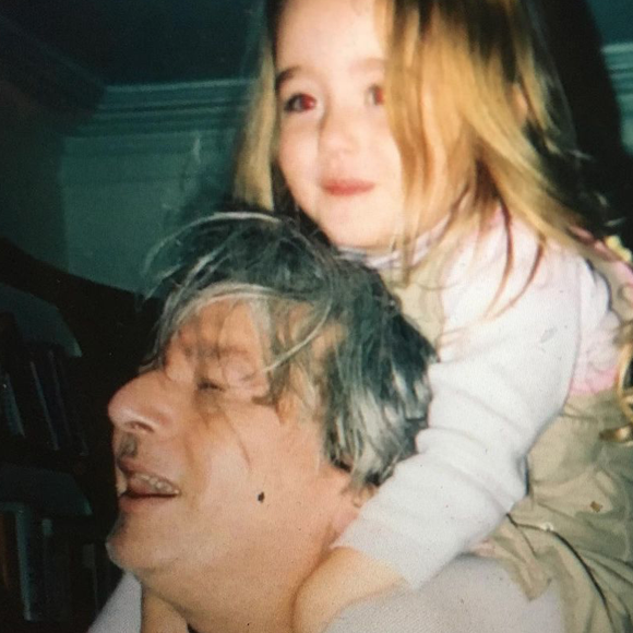 Alain Bashung et sa fille Poppée. Photo publiée le 15 janvier 2021.