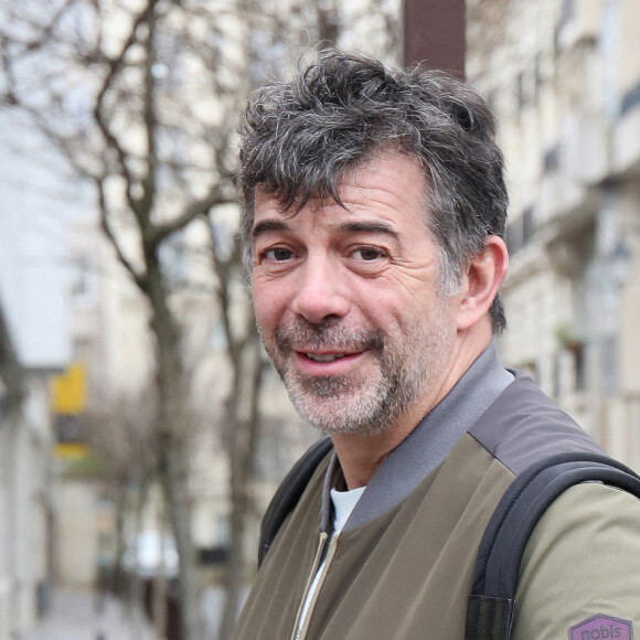 Exclusif - Stéphane Plaza quitte les studio RTL à Paris le 21 janvier 2021.