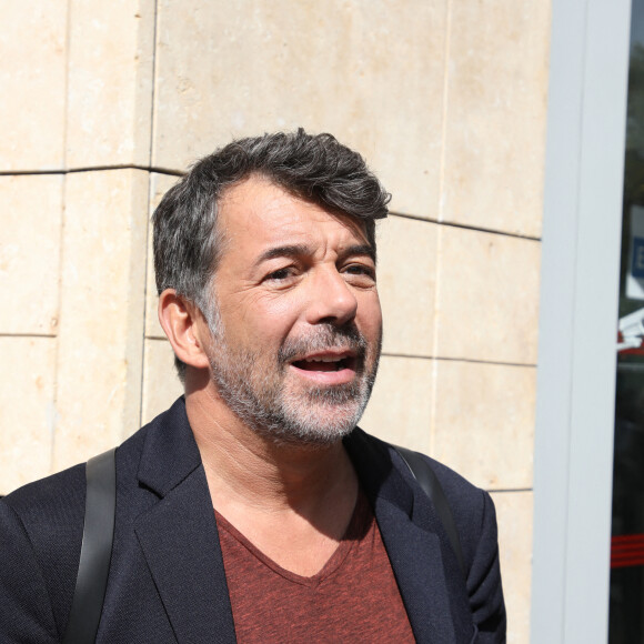 Exclusif - Stéphane Plaza à la sortie des studios RTL à Neuilly-sur-Seine le 21 septembre 2020.