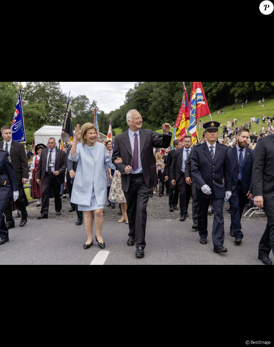 Le prince Hans-Adam II de Liechtenstein, la princesse Marie de Liechtenstein - Célébration de la fête nationale à Vaduz au Liechtenstein le 15 août 2019.