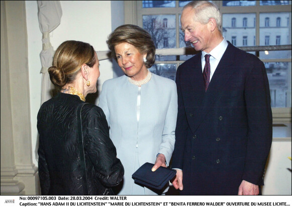Le prince Hans-Adam et Marie de Liechtenstein en visite à Vienne en 2004
