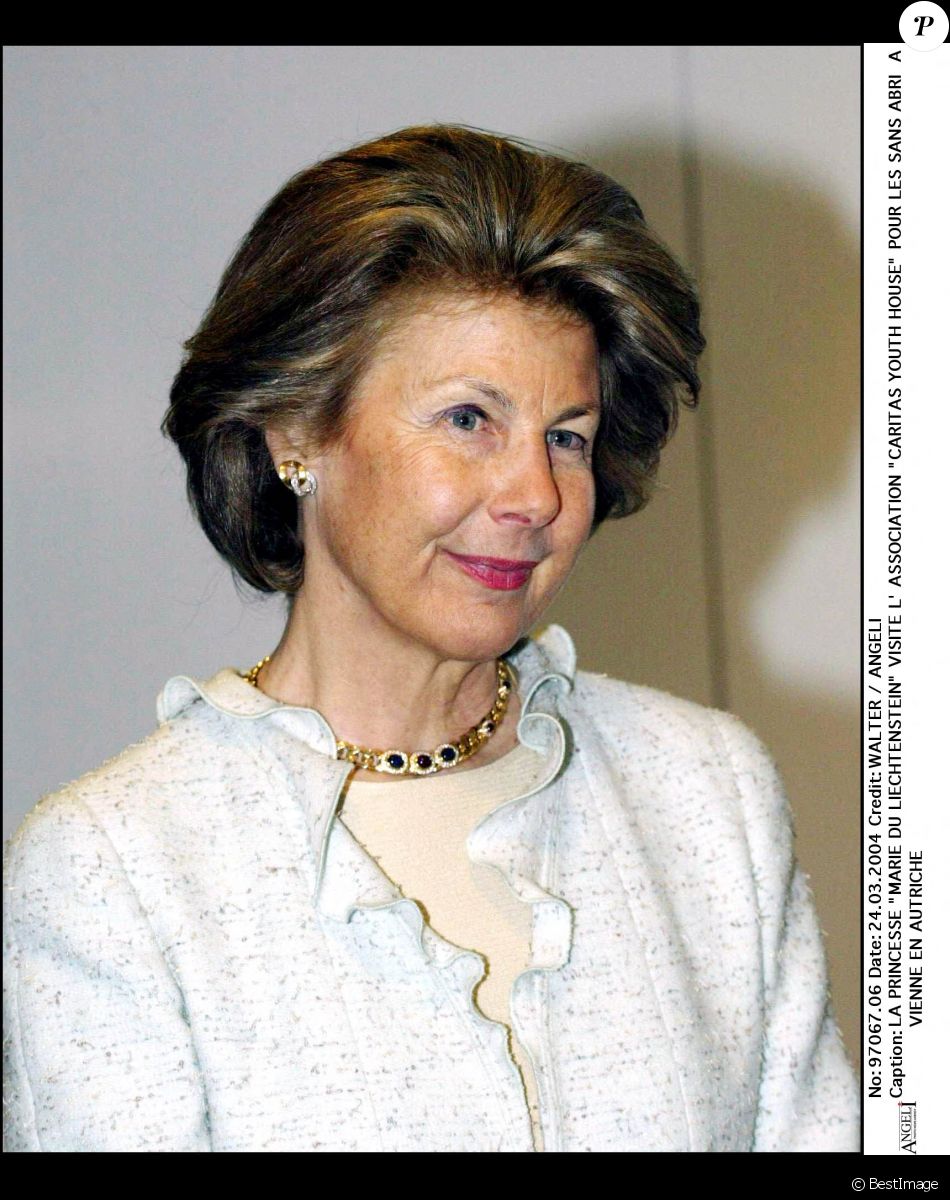 La princesse Marie de Liechtenstein visite une association d'aide aux sans abris, à Vienne