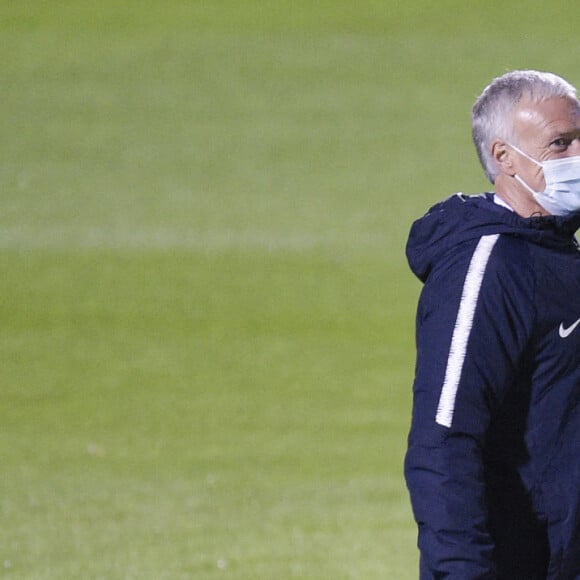 Didier Deschamps - Entraineur / Selectionneur (France) / Olivier Giroud (France) - Entraînement de l'équipe de France de football à Clairefontaine le 9 novembre 2020. © JB Autissier / Panoramic / Bestimage