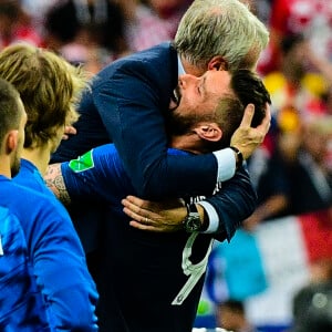 Didier Deschamps et Olivier Giroud - Finale de la Coupe du Monde de Football 2018 en Russie à Moscou, opposant la France à la Croatie (4-2) le 15 juillet 2018 © Moreau-Perusseau / Bestimage