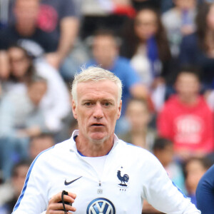 Olivier Giroud, Didier Deschamps et Moussa Sissoko - Didier Deschamps et les joueurs de l'équipe de France de football s'entraînent au stade de Biarritz durant leur stage au pays Basque à Biarritz le 19 mai 2016. © Patrick Bernard-Christophe De Prada / Bestimage