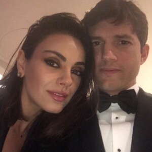 Ashton Kutcher et Mila Kunis sur Instagram.