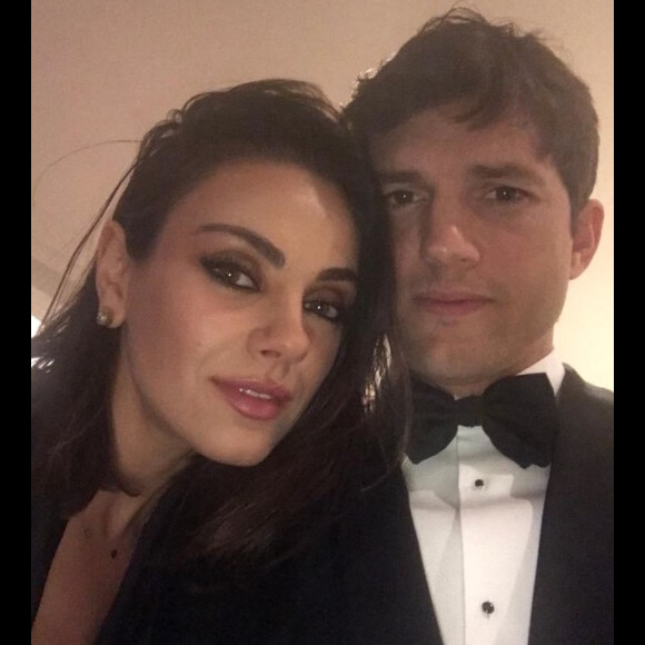 Ashton Kutcher et Mila Kunis sur Instagram.