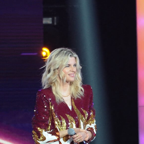 Exclusif - Le chanteur Hervé, Cécile Cassel (Hollisiz) et Alessandra Sublet - Enregistrement de l'émission "Duos Mystères" à la Seine Musicale à Paris, diffusée le 20 août sur TF1. © Gaffiot-Moreau / Bestimage