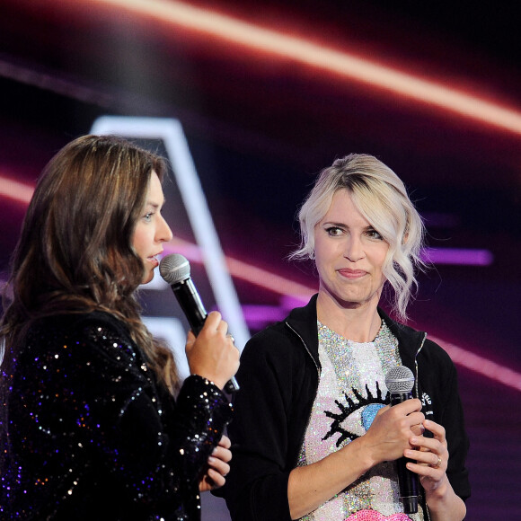 Exclusif -  Natasha St Pier et Aria Crescendo - Enregistrement de l'émission "Duos Mystères" à la Seine Musicale à Paris, diffusée le 20 août sur TF1. © Gaffiot-Moreau / Bestimage