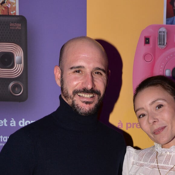 Cartman et sa femme Aurélia Crebessegues - Lancement de l'Instax Mini Link de Fujifilm à Paris, le 10 décembre 2019. © Veeren/Bestimage