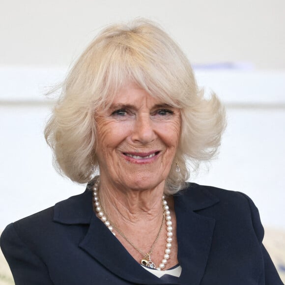 Camilla Parker Bowles, duchesse de Cornouailles, lors d'une visite du "Great Yorkshire Show" à Harrogate, le 15 juillet 2021. 