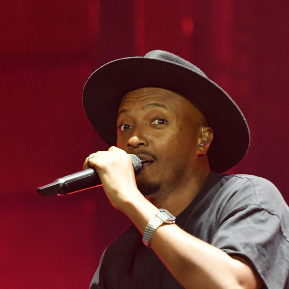 Soprano en concert au stade Orange Velodrome à Marseille le 11 octobre 2019 dans le cadre de sa tournée Phoenix Tour. © Bruno Bebert / Bestimage