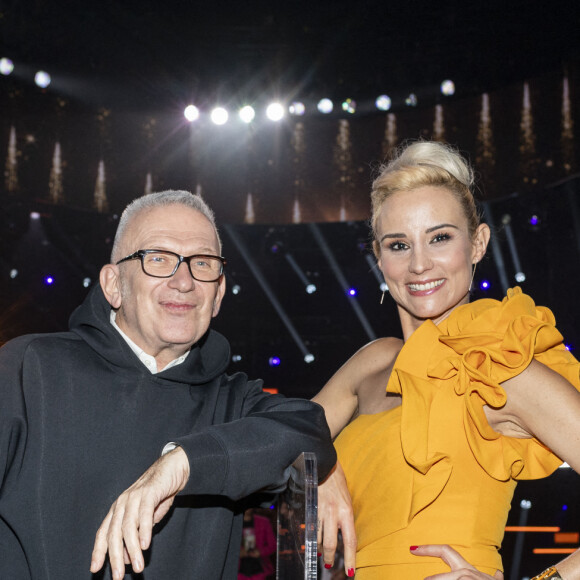 Exclusif - Backstage - Jean-Paul Gaultier et Elodie Gossuin - Émission "Eurovision France, c'est vous qui décidez" sur France 2 en direct du Studio 128 à la Plaine Saint-Denis le 30 janvier 2021 © Tiziano Da Silva / Pierre Perusseau / Bestimage 