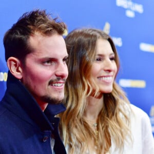 Laury Thilleman (Miss France 2011) et son fiancé Juan Arbelaez lors de la soirée de réouverture de la boutique "Breitling", située rue de la Paix. Paris, le 3 octobre 2019. © Rachid Bellak/Bestimage