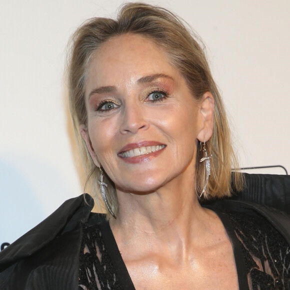 Sharon Stone à la 28e soirée annuelle "Elton John Academy Awards Viewing Party" après la cérémonie des Oscars à West Hollywood, Los Angeles, le 9 février 2020.