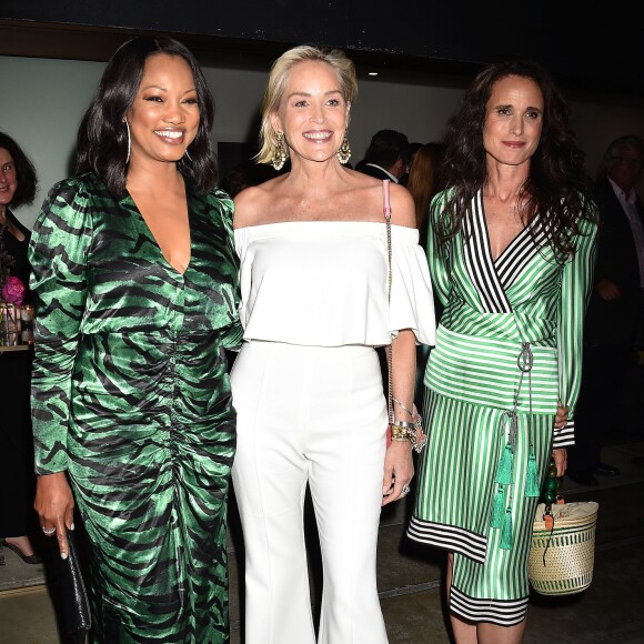 Garcelle Beauvais, Sharon Stone, Andie MacDowell à la soirée "Brain Health Initiative 100th Anniversary of Women's Suffrage Gala" à Los Angeles, le 17 juillet 2019. © CPA/Bestimage