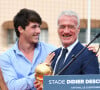 Didier Deschamps et son fils Dylan durant l'inauguration du Stade de football Didier Deschamps à Cap d'Ail. © Bruno Bebert / Bestimage
