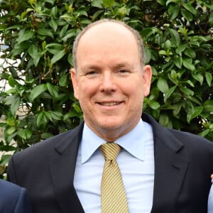 Didier Deschamps, le prince Albert II de Monaco et Dylan Deschamps durant l'inauguration du Stade de football Didier Deschamps à Cap d'Ail le 12 septembre 2018. © Bruno Bebert / Bestimage