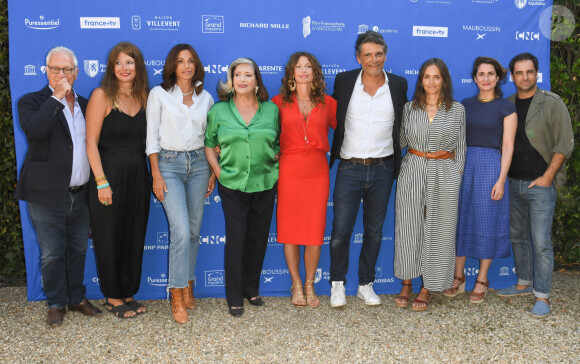 Bernard Murat, Priscilla Bertin, Aure Atika, Françoise Fabian, Aurélie Saada, Pascal Elbé, Elsa Rodde, Judith Nora, Gregory Montel au photocall du film "Rose" lors du 14ème Festival du Film Francophone d'Angoulême. Le 27 août 2021 © Coadic Guirec / Bestimage