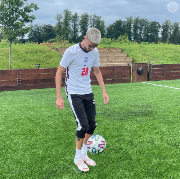 Romeo Beckham, le fils de David et Victoria Beckham, en juillet 2021.