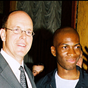 Le prince Albert de Monaco et Nicole Coste aux World Music Awards de Monaco en 2001.