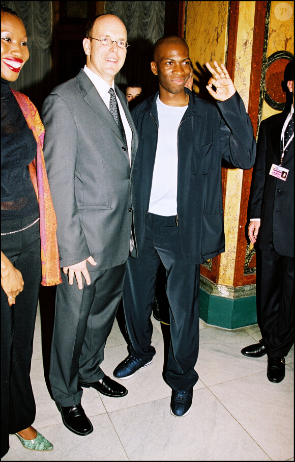 Le prince Albert de Monaco et Nicole Coste aux World Music Awards de Monaco en 2001.