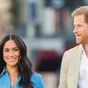 Le prince Harry et Meghan Markle visitent le quartier de Bo Kaap dit "Cape Malay" au Cap, Afrique du Sud, le 23 septembre 2019, lors d'une visite officielle du couple.