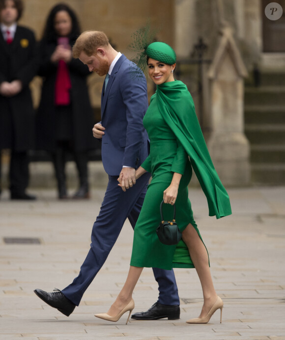 Le prince Harry et Meghan Markle - Cérémonie du Commonwealth en l'abbaye de Westminster à Londres, le 9 mars 2020.