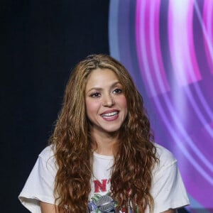 Shakira en conférence lors de la mi-temps du Pepsi Super Bowl à Miami, le 30 janvier 2020. 