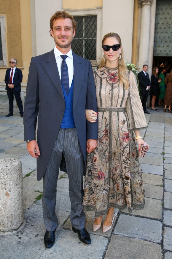 Pierre Casiraghi, Beatrice Borromeo - Mariage religieux de la princesse Maria Anunciata de Liechtenstein avec son fiancé Emanuele Musini à l'église Schottenkirche de Vienne, en Autriche, le 4 septembre 2021