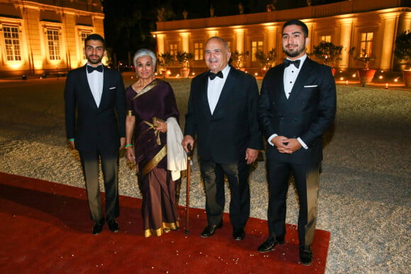 Princess Sarvath of Jordan, Prince Hassan Bin Talal of Jordan - Mariage de la princesse Maria Anunciata de Liechtenstein avec son fiancé Emanuele Musini à Vienne, en Autriche, le 4 septembre 2021