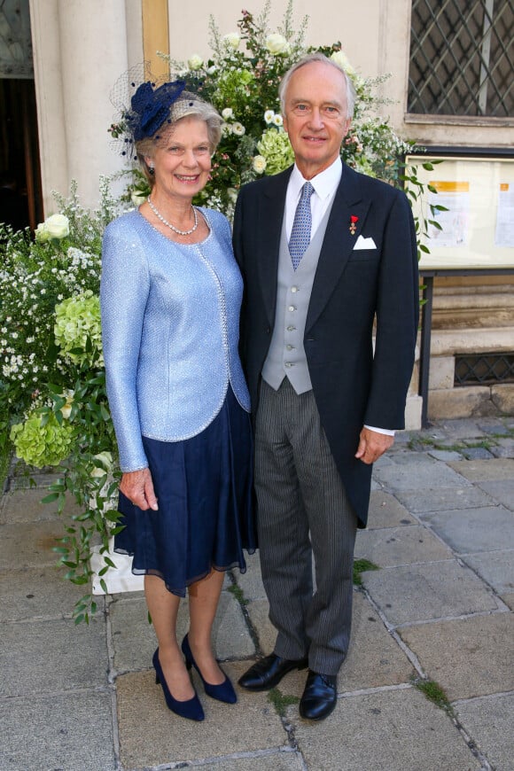Christian von Habsburg, Marie-Astrid von Habsburg - Mariage de la princesse Maria Anunciata de Liechtenstein avec son fiancé Emanuele Musini à Vienne, en Autriche, le 4 septembre 2021