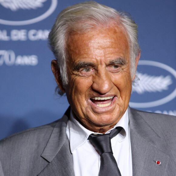 Jean-Paul Belmondo - Soirée à l'occasion des 70 ans du tout premier festival de Cannes à l'école des Beaux Arts à Paris, le 20 Septembre 2016. © Dominique Jacovides/Bestimage