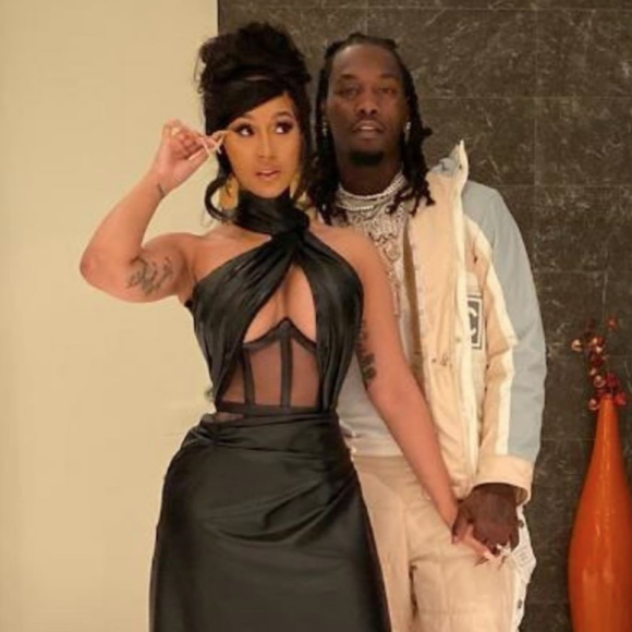 Cardi B et son mari Offset. Décembre 2019.