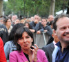 Martine Aubry, Anne Hidalgo et son mari - Concert de SOS Racisme à Paris