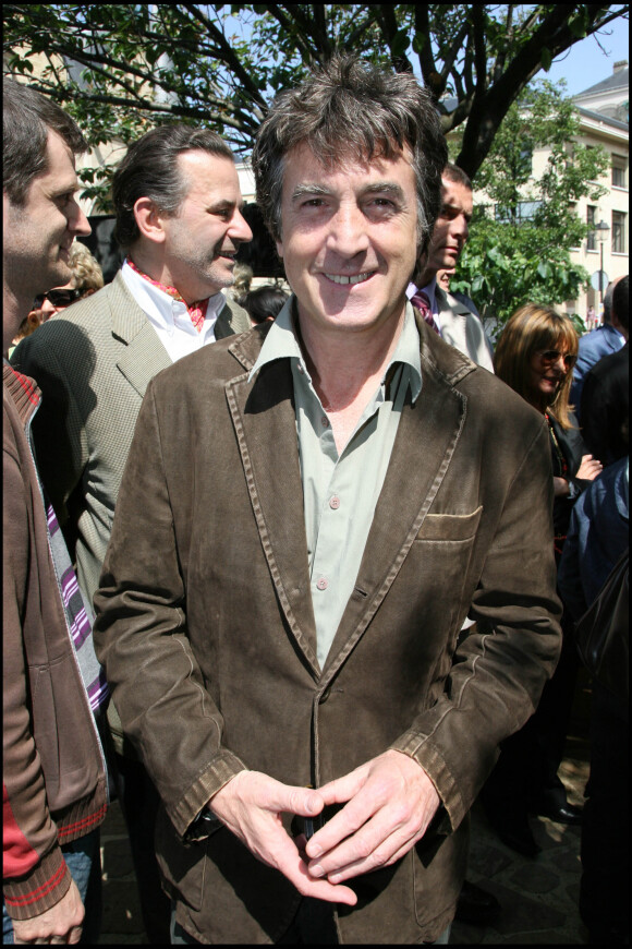 François Cluzet à l'inauguration du square Marie Trintignant à Paris - Archives