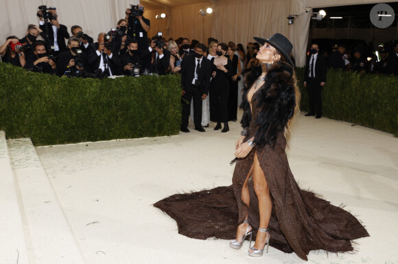 Jennifer Lopez - Soirée du Met Gala (Met Ball) 2021 "Celebrating In America: A Lexicon Of Fashion" au Metropolitan Museum of Art à New York, le 13 septembre 2021.