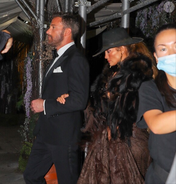 Jennifer Lopez et Ben Affleck - Soirée du Met Gala (Met Ball) 2021 "Celebrating In America: A Lexicon Of Fashion" au Metropolitan Museum of Art à New York, le 13 septembre 2021.