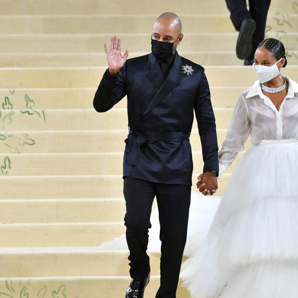 Alicia Keys et Swizz Beatz assistent au Met Gala 2021, vernissage de l'exposition "Celebrating In America: A Lexicon Of Fashion" au Metropolitan Museum of Art. New York, le 13 septembre 2021.