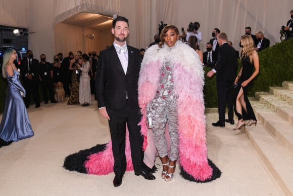 Serena Williams et Alexis Ohanian assistent au Met Gala 2021, vernissage de l'exposition "Celebrating In America: A Lexicon Of Fashion" au Metropolitan Museum of Art. New York, le 13 septembre 2021.