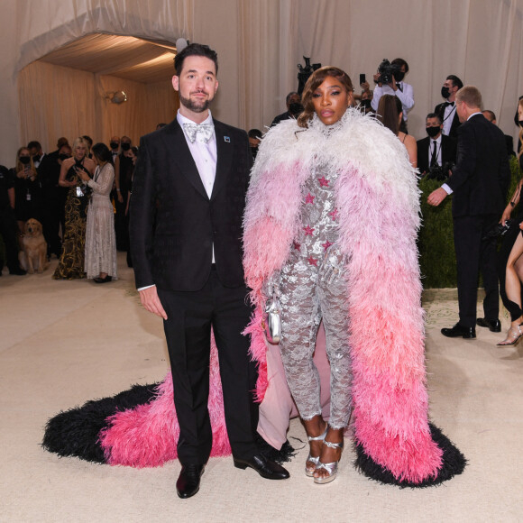 Serena Williams et Alexis Ohanian assistent au Met Gala 2021, vernissage de l'exposition "Celebrating In America: A Lexicon Of Fashion" au Metropolitan Museum of Art. New York, le 13 septembre 2021.