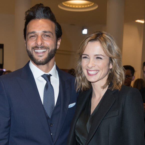 Maxim Nucci et sa compagne Isabelle Ithurburu (enceinte) - Arrivées lors de la 43ème cérémonie des Cesar à la salle Pleyel à Paris, le 2 mars 2018. © Dominique Jacovides - Olivier Borde / Bestimage 