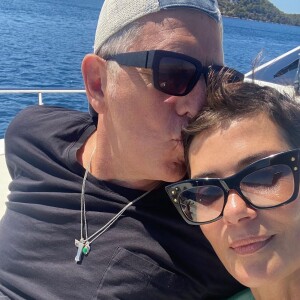 Cristina Cordula et son mari Frédéric Cassin en vacances.