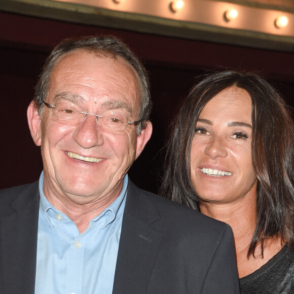 Jean-Pierre Pernaut et sa femme Nathalie Marquay lors de la générale de la pièce de théâtre "La Tête Dans Les Etoiles" au Théâtre de la Gaîté-Montparnasse à Paris, France, le 24 mai 2018. © Coadic Guirec/Bestimage