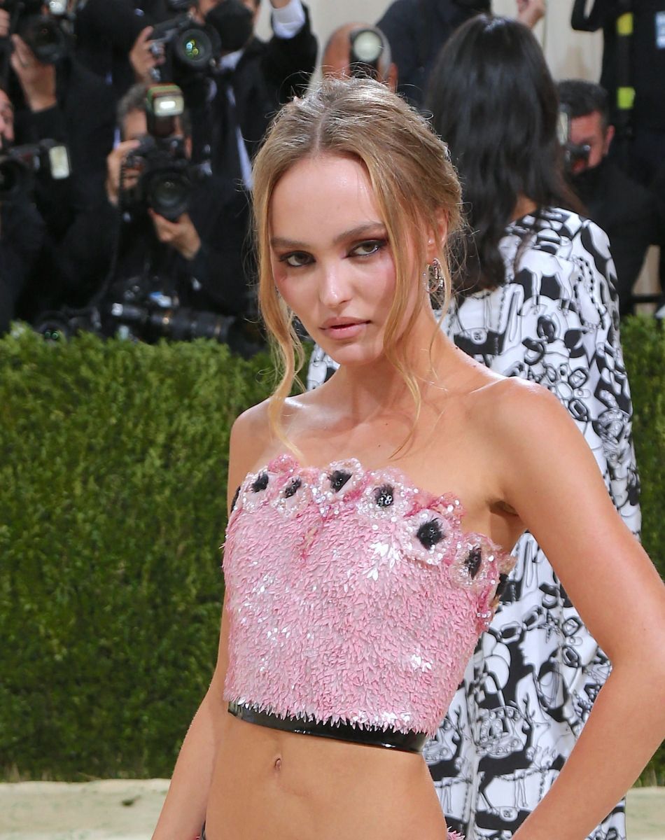 Lily-Rose Depp au Met Gala (Met Ball) 2021 à New York le 13 septembre 2021.