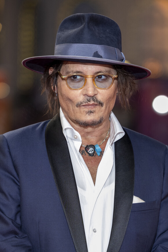 Johnny Depp lors de la première de "City of Lies" lors de la 47éme édition du Festival du Cinéma Américain de Deauville le 5 septembre 2021. © Olivier Borde / Bestimage