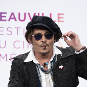 Johnny Depp en conférence de presse lors de la 47éme édition du Festival du Cinéma Américain de Deauville, France, le 5 septembre 2021. © Olivier Borde/Bestimage